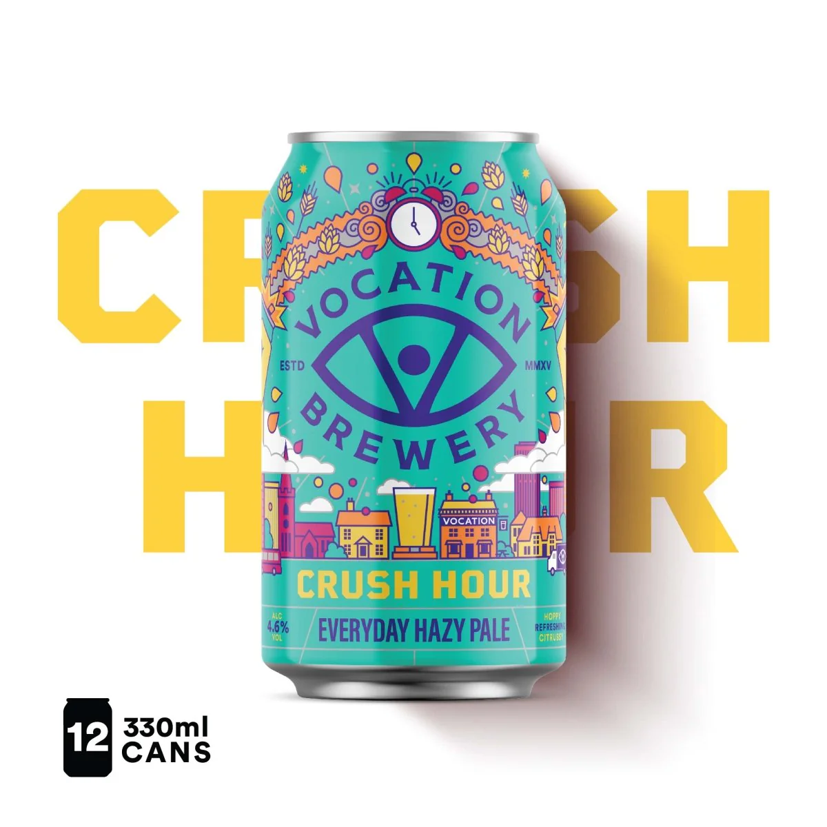 12PK Crush Hour | 4.6% Everyday Hazy Pale Ale 330ml - Image 7