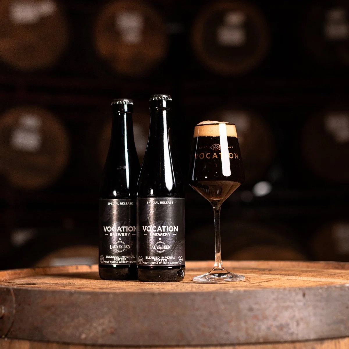 Blended Imperial Porter |10.4% Pinot Noir & Whisky Barrel Aged Beer | 330ml bottle - Image 4