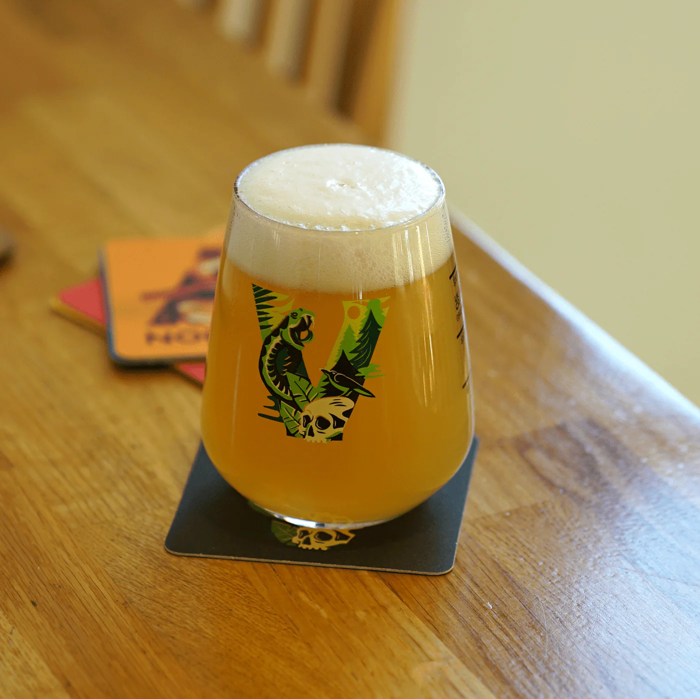 Life and Death 'Deadly Serious About Beer' Allegra Glass - Image 2